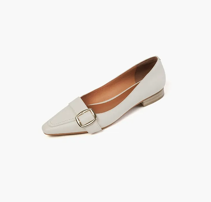 Off-White Buckled Strap Loafers #001053