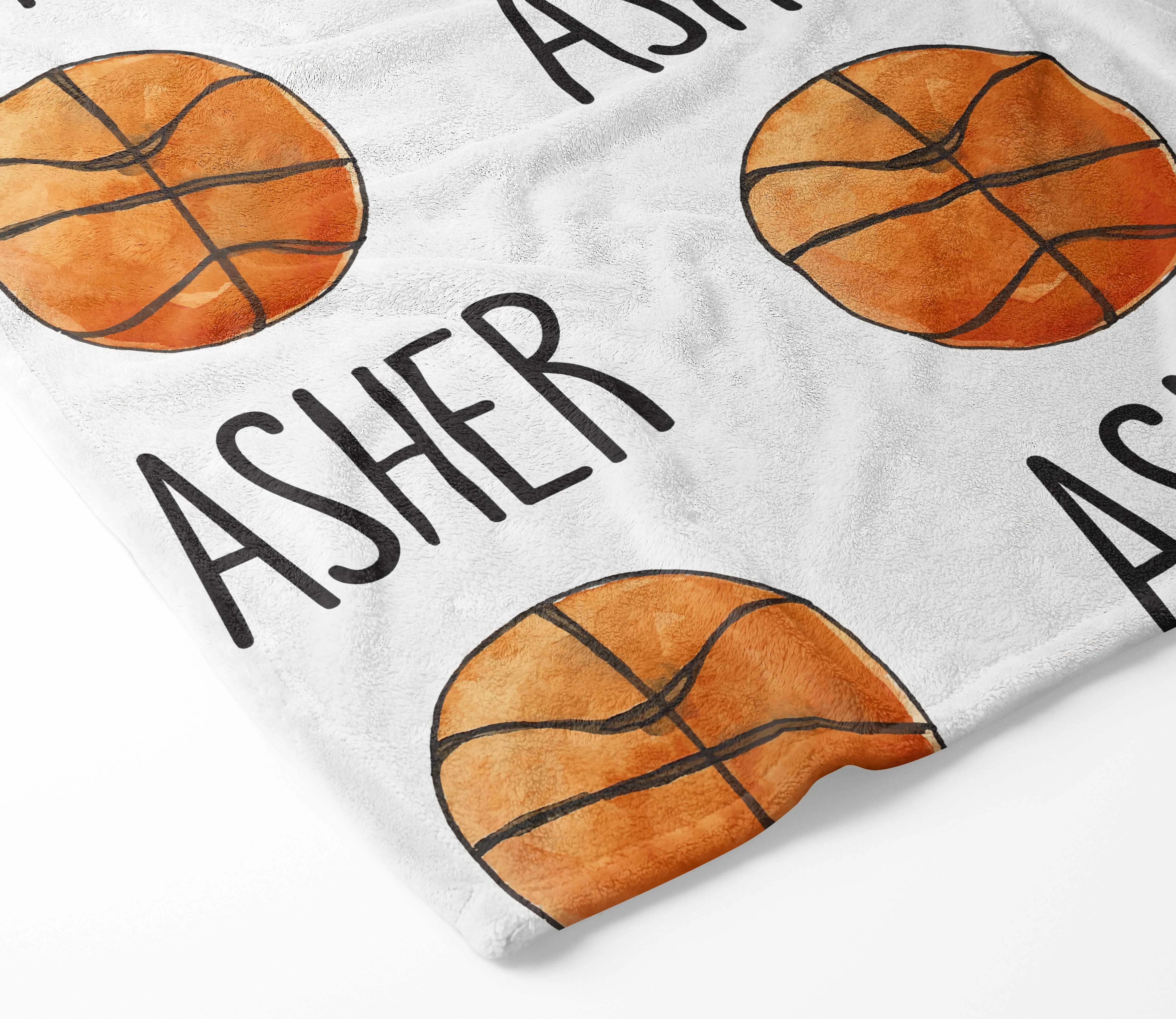 Personalized Kid/Teen Blanket - Basketball