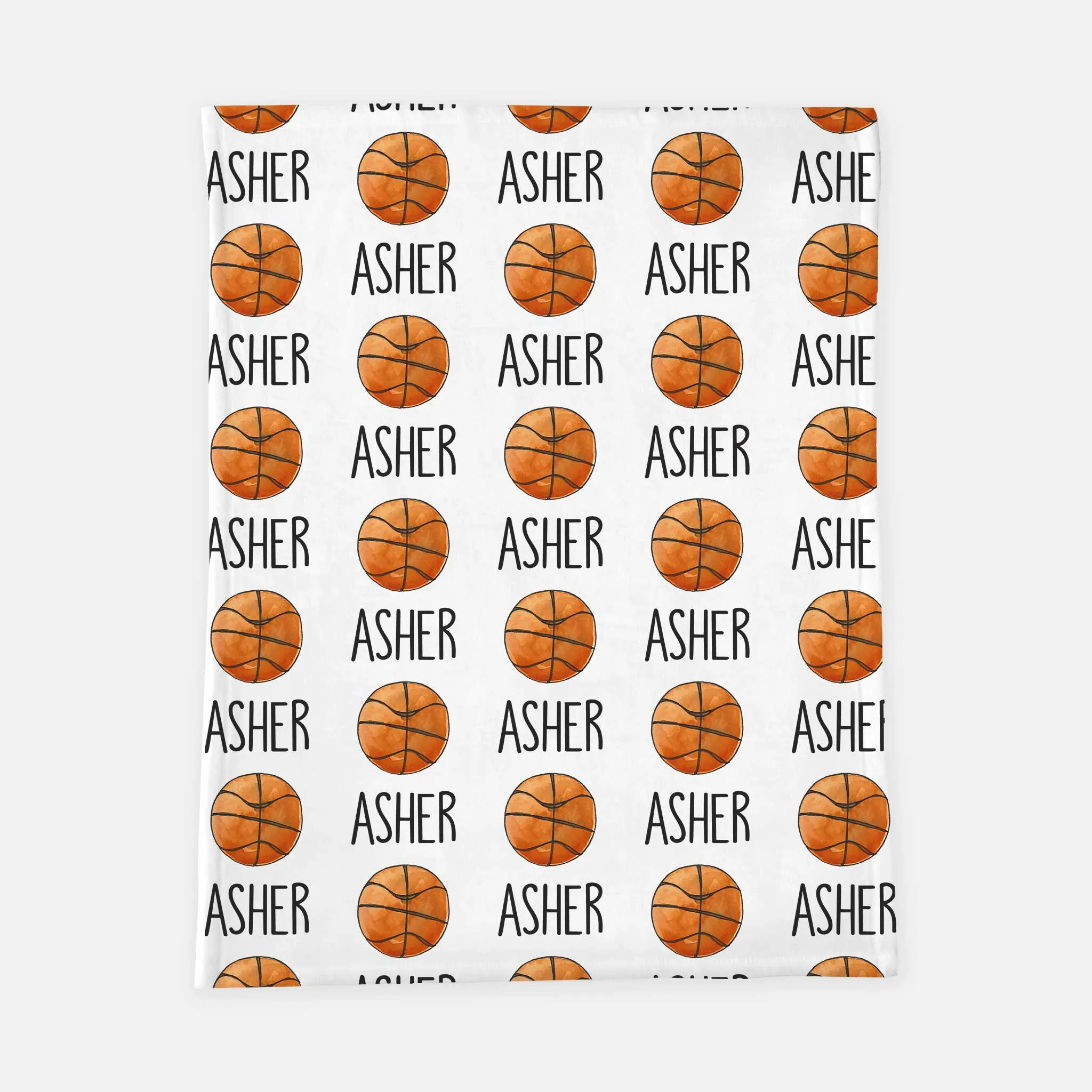 Personalized Kid/Teen Blanket - Basketball
