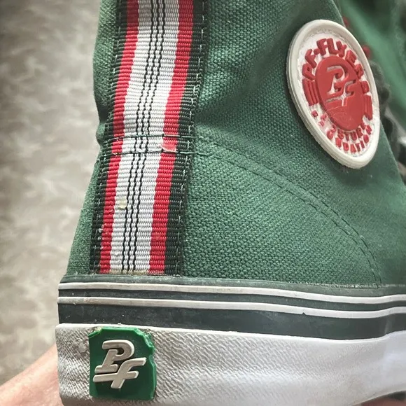 PF Flyers Center Hi Green Pastures Retro Basketball Womens 9.5 Men 8 EU 41.5