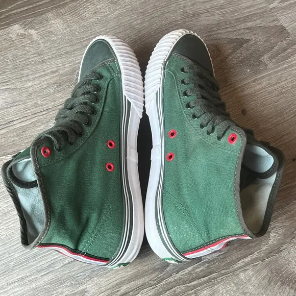 PF Flyers Center Hi Green Pastures Retro Basketball Womens 9.5 Men 8 EU 41.5