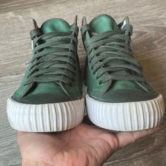 PF Flyers Center Hi Green Pastures Retro Basketball Womens 9.5 Men 8 EU 41.5