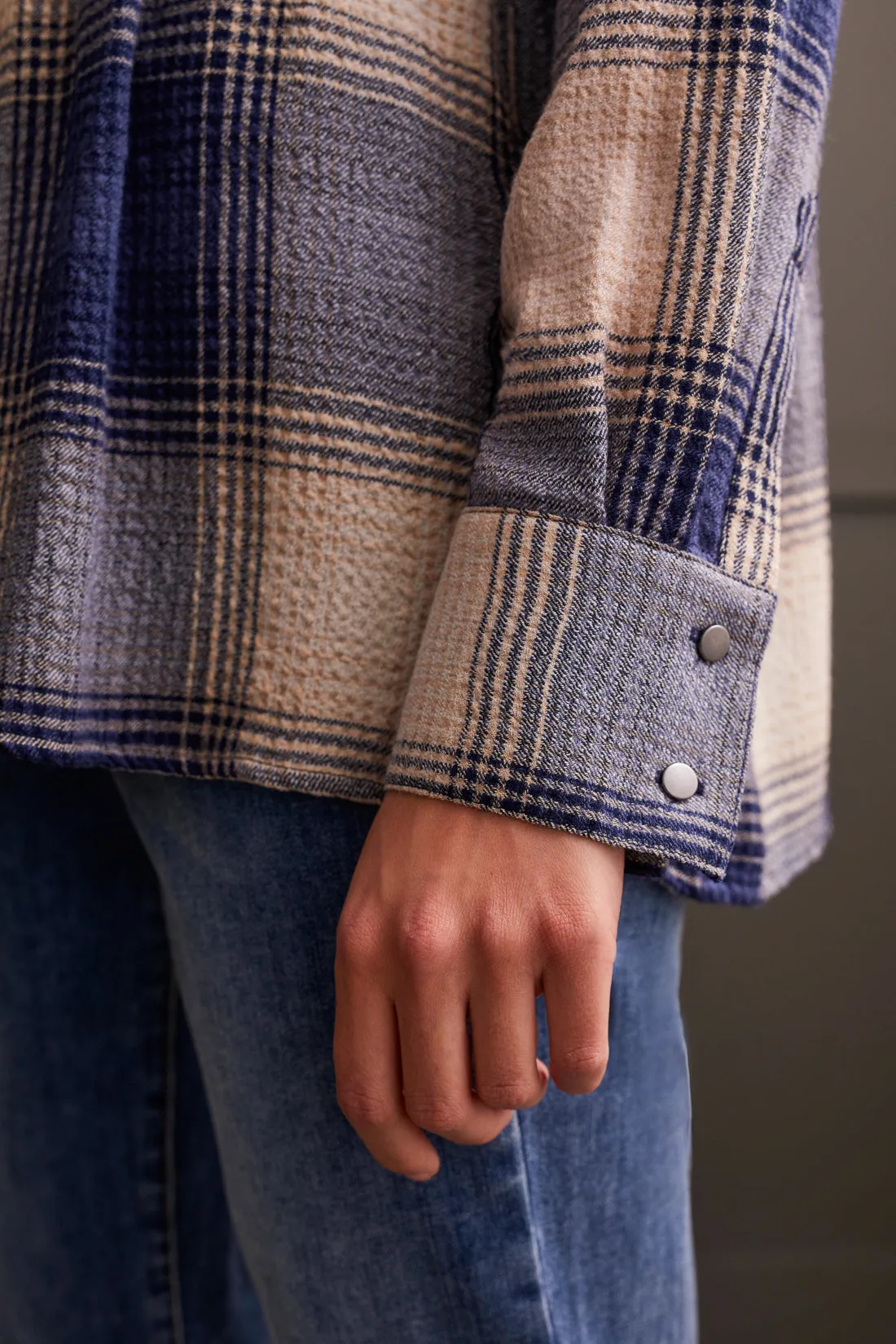 Plaid Peplum Shirt