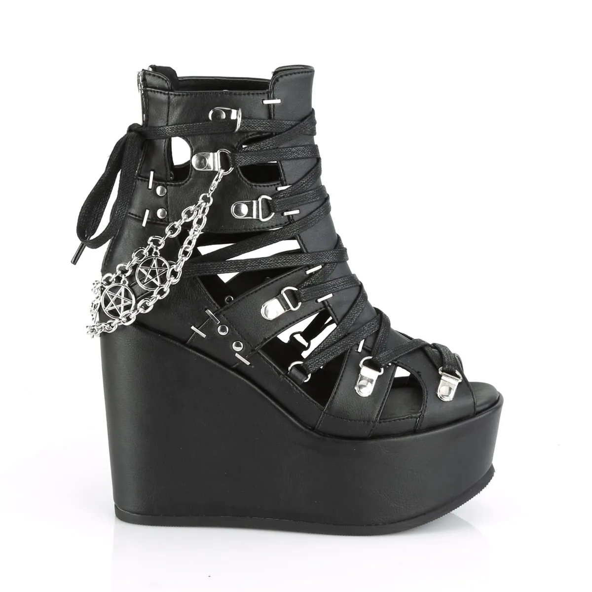 POISON-95  Black Vegan Leather