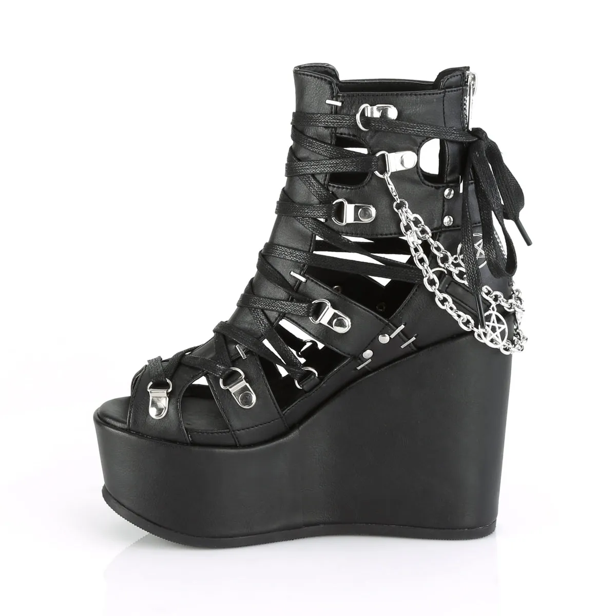 POISON-95  Black Vegan Leather