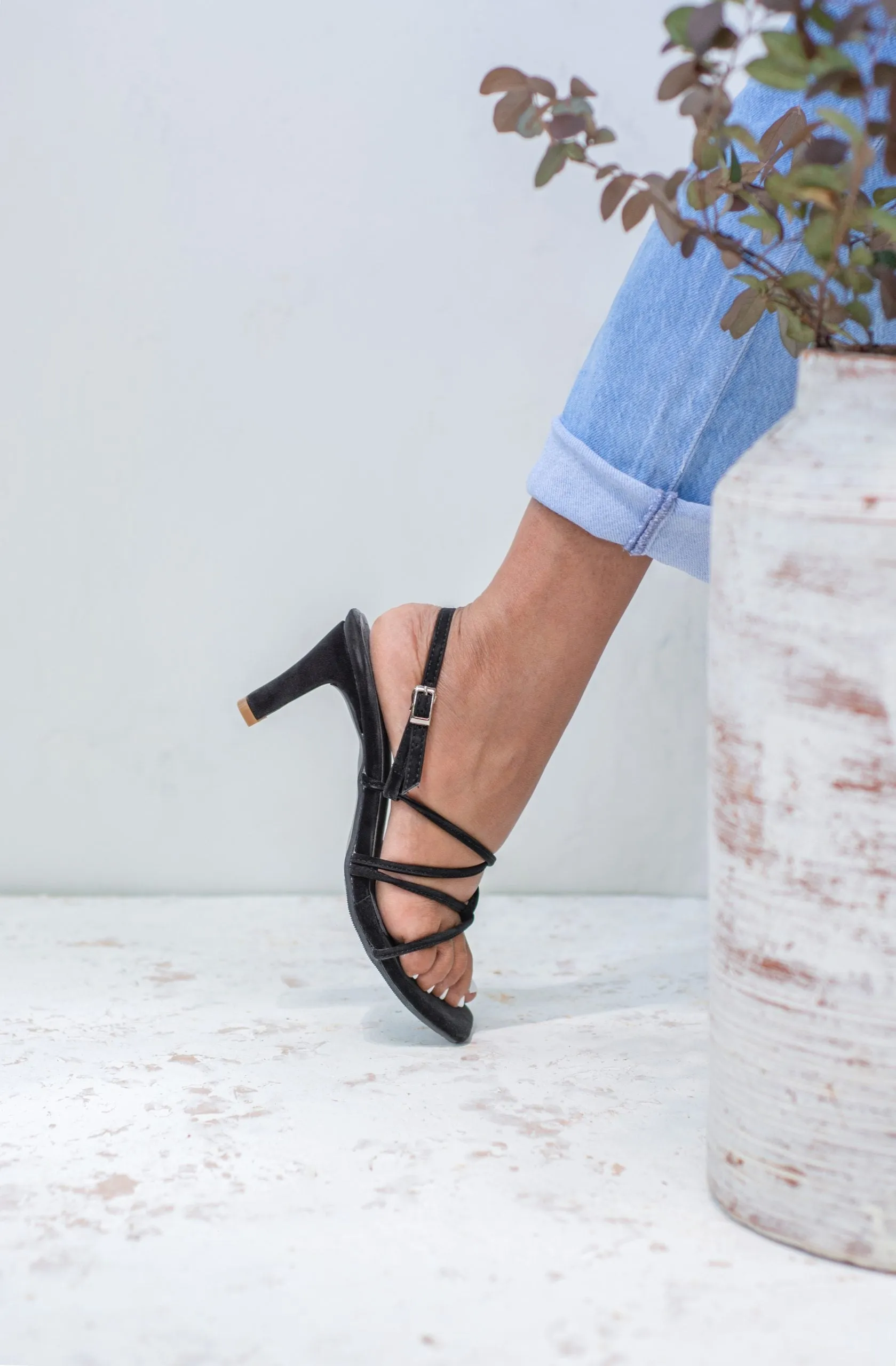 Poppy Strappy Blade Heels
