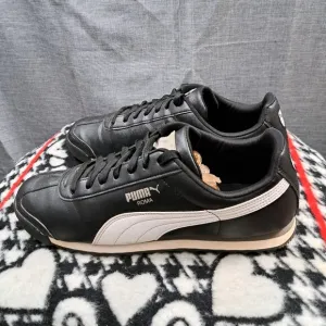 Puma Roma Classic Men's Sz 13 Black White Sneakers