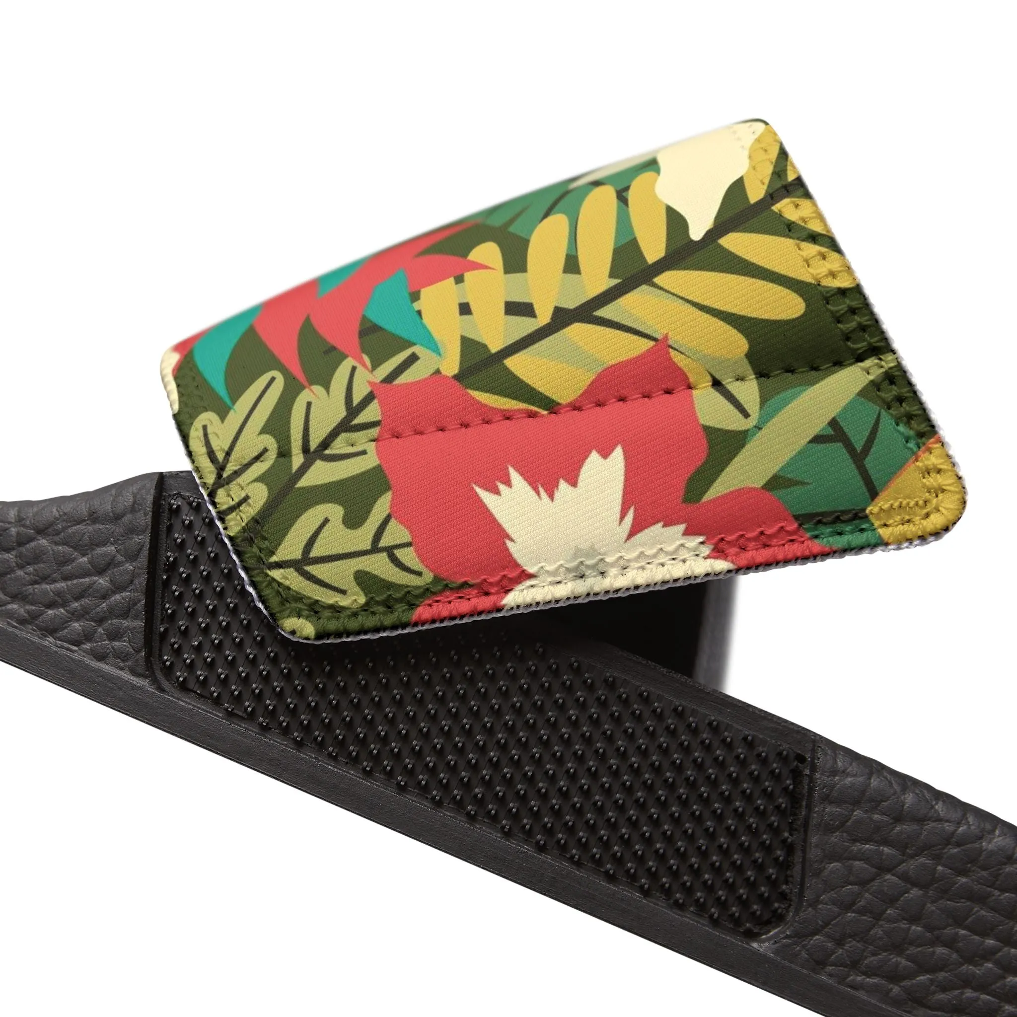 "Verde Vista: A Botanical Fantasy" Men's Beach Sandals