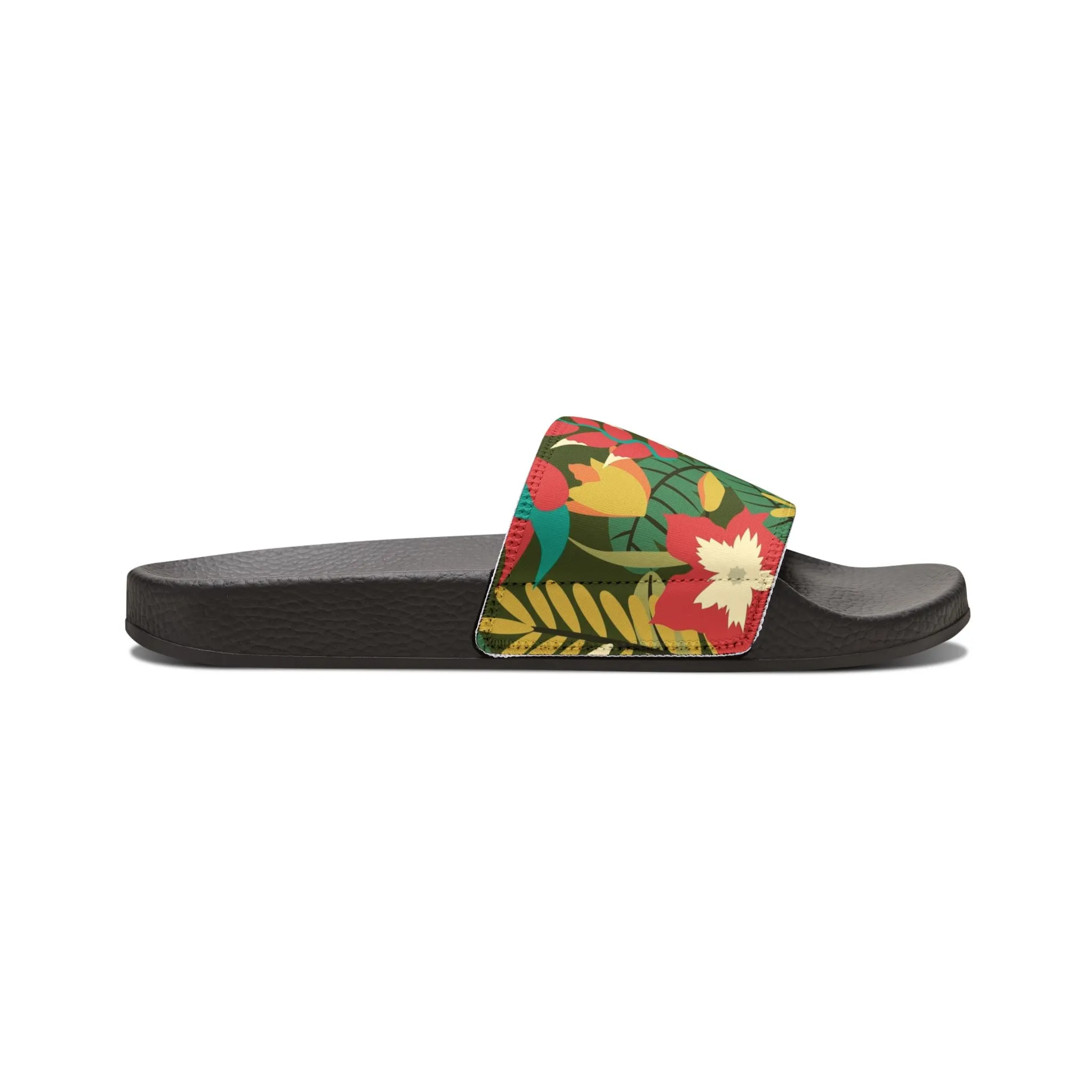 "Verde Vista: A Botanical Fantasy" Men's Beach Sandals