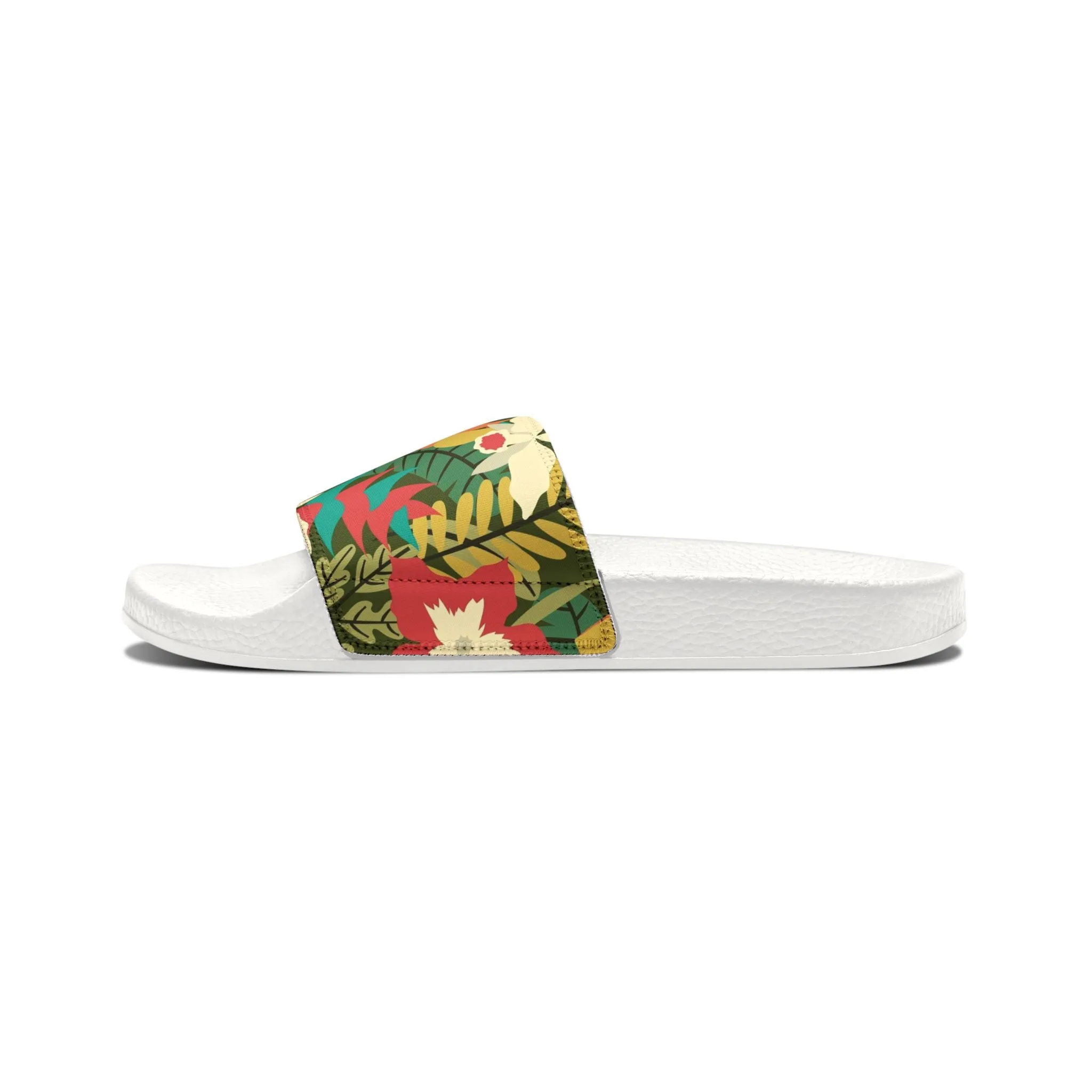 "Verde Vista: A Botanical Fantasy" Men's Beach Sandals