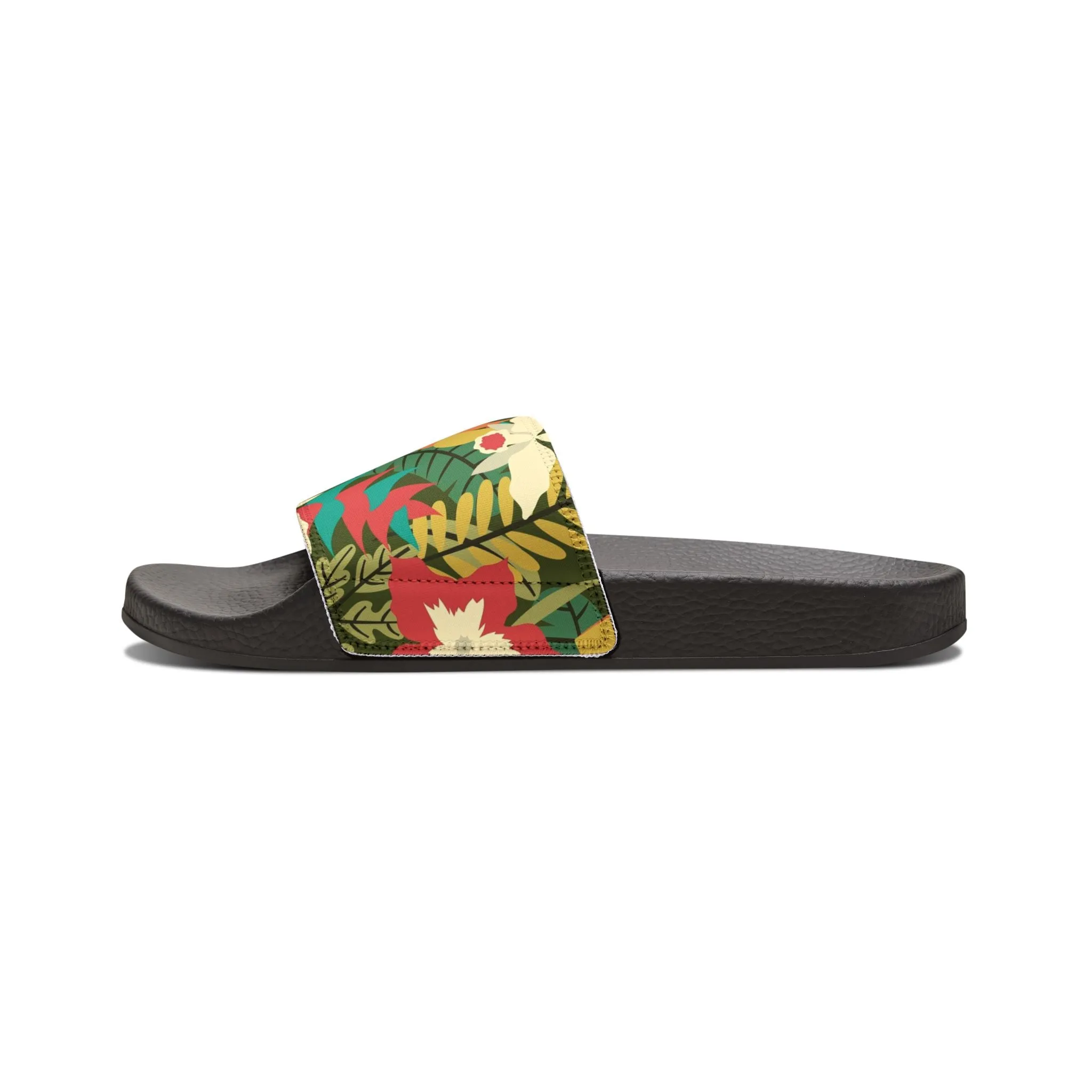 "Verde Vista: A Botanical Fantasy" Men's Beach Sandals