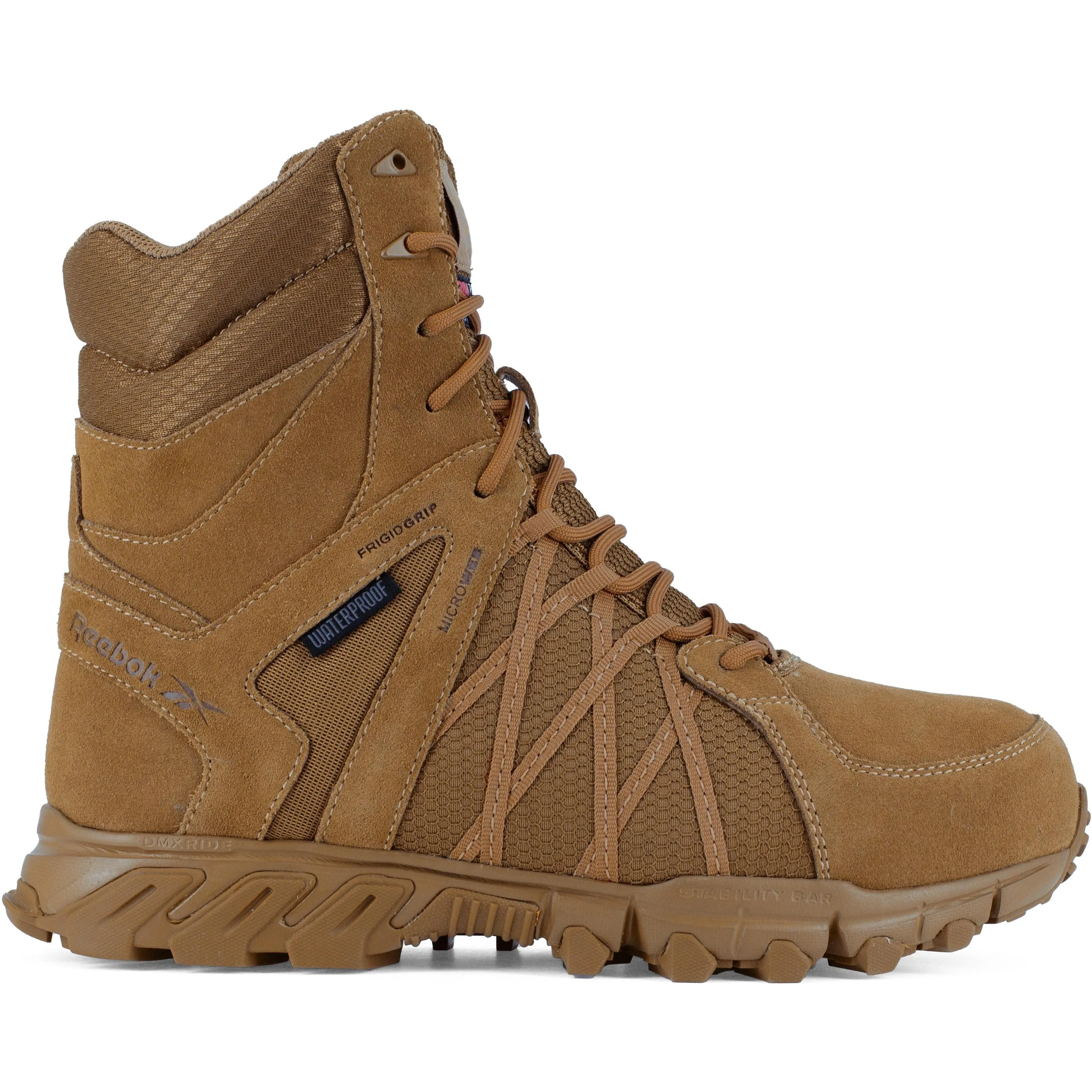 Reebok Men's Trailgrip Tactical 8" Comp Toe WP Tactical Boot- Coyote- RB3461
