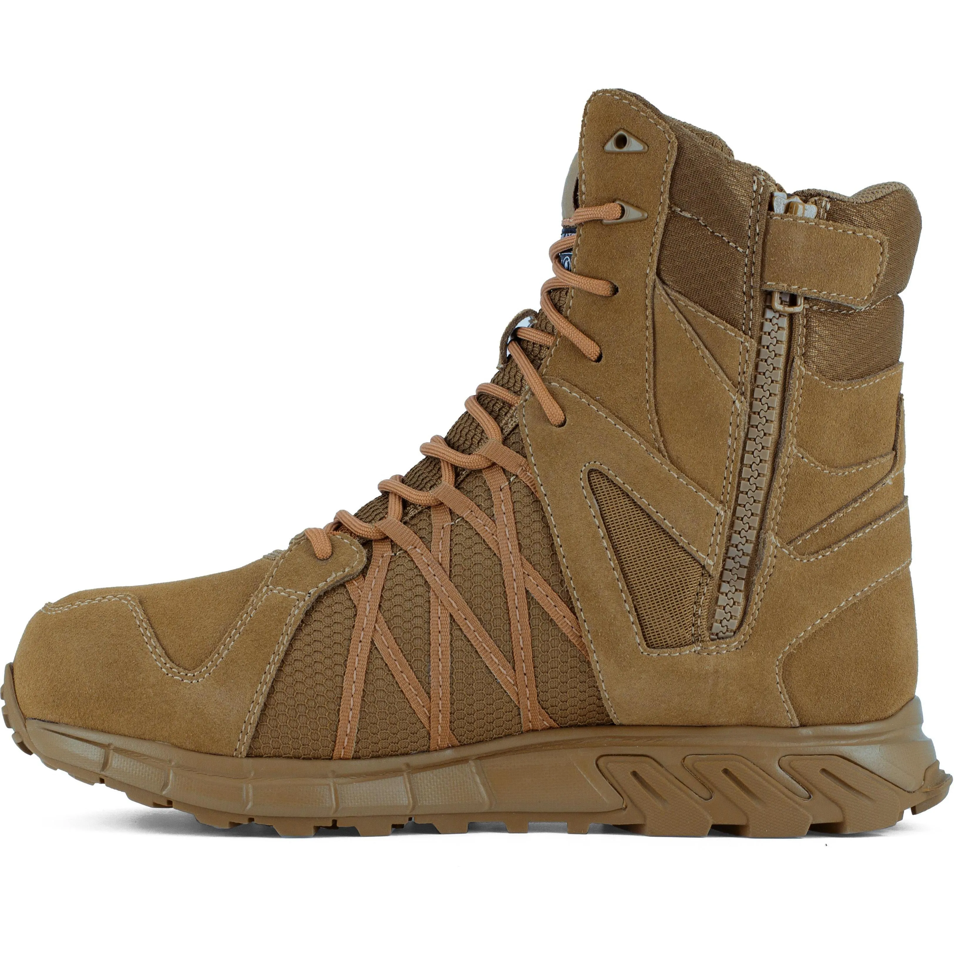 Reebok Men's Trailgrip Tactical 8" Comp Toe WP Tactical Boot- Coyote- RB3461
