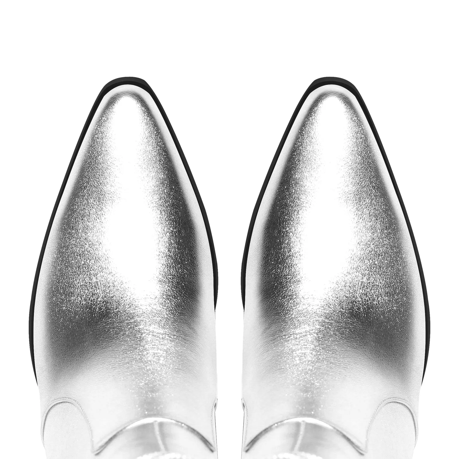 Rhinestone Mid-Calf Fringe Cowboy Boots