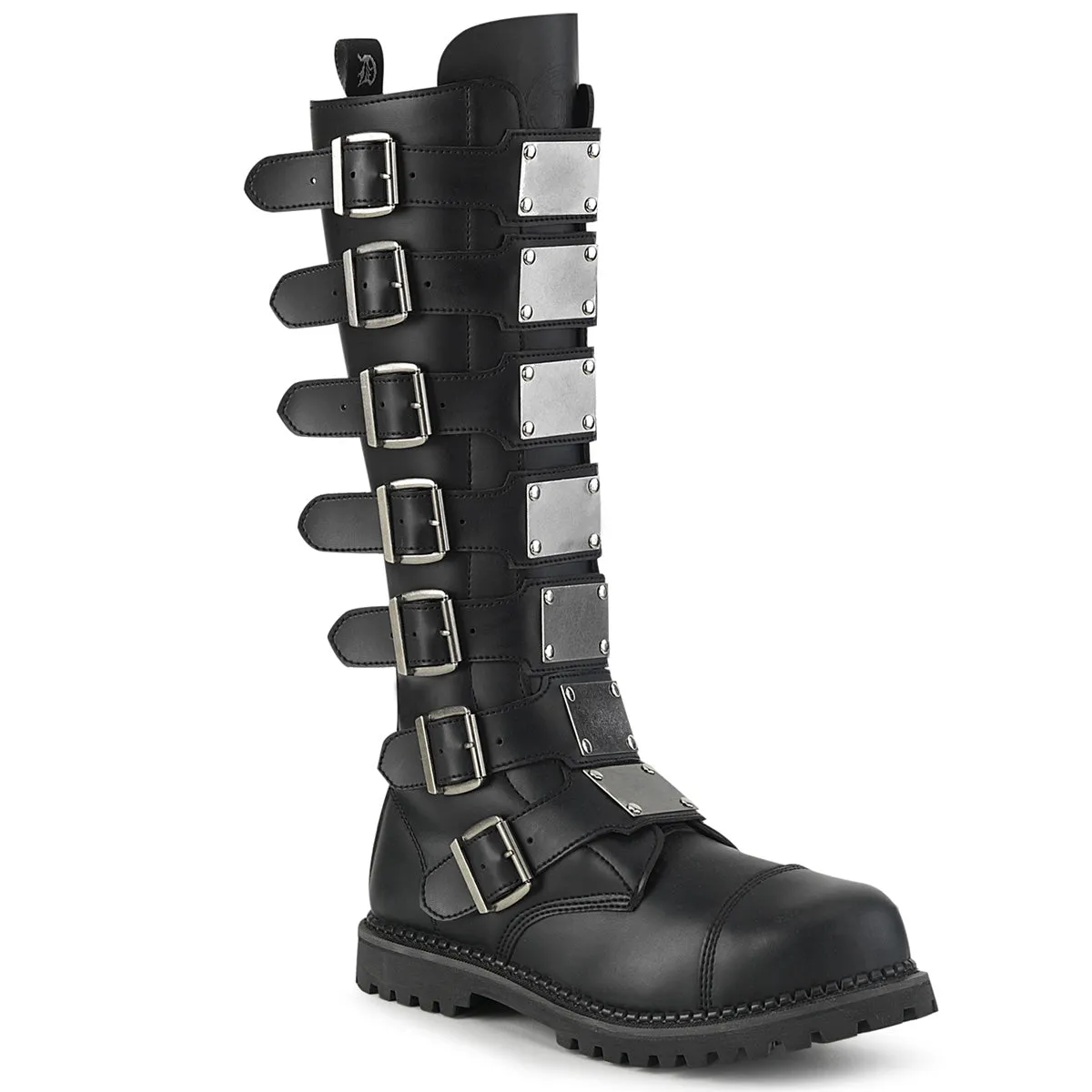 RIOT-21MP  Black Vegan Leather