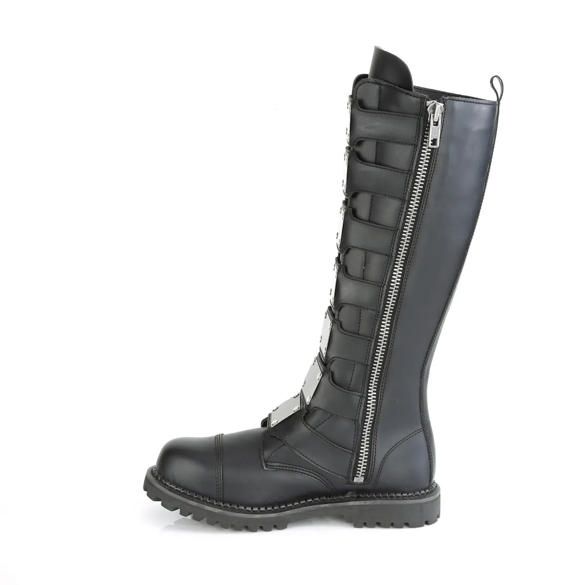 RIOT-21MP  Black Vegan Leather