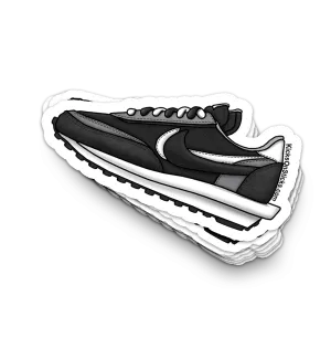 Sacai Waffle "Black" Sneaker Sticker