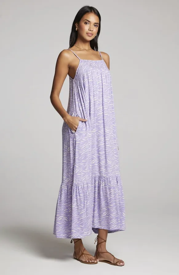 Saltwater Luxe Cat Midi Dress Iris