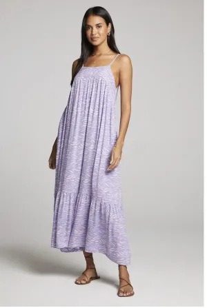 Saltwater Luxe Cat Midi Dress Iris