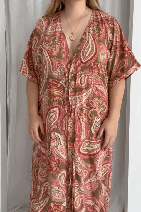 SAMPLE | Cecile Kaftan Dress - Barcelona