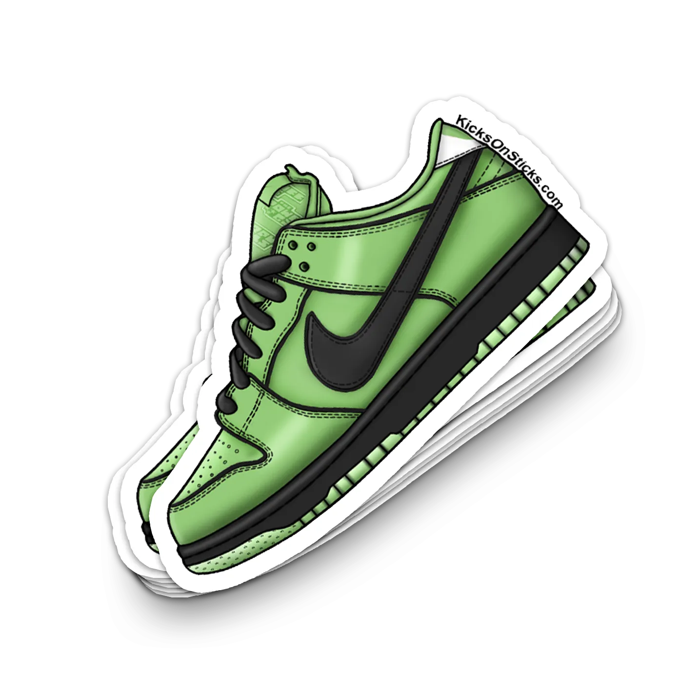 SB Dunk Low "PPG Buttercup" Sneaker Sticker