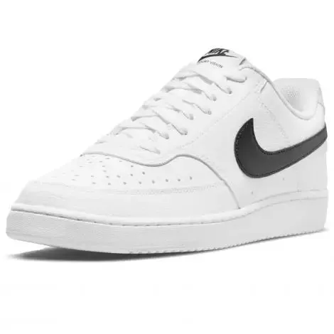 SCARPE NIKE COURT VISION LOW NEXT NATURE SNEAKERS BIANCA NERA CLASSIC