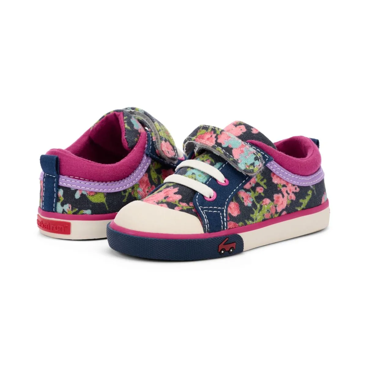 See Kai Run Kristin Sneaker - Navy Floral