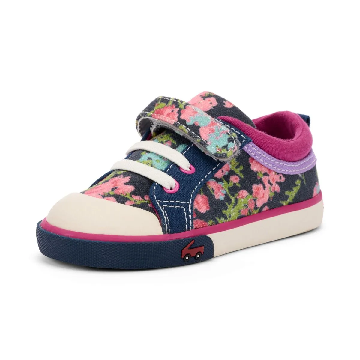 See Kai Run Kristin Sneaker - Navy Floral