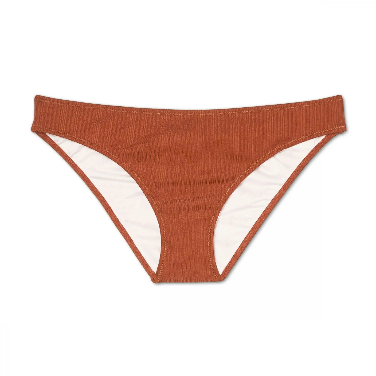 Shade & Shore Women's Beach Hipster Shiny Ribbed Bikini Bottom