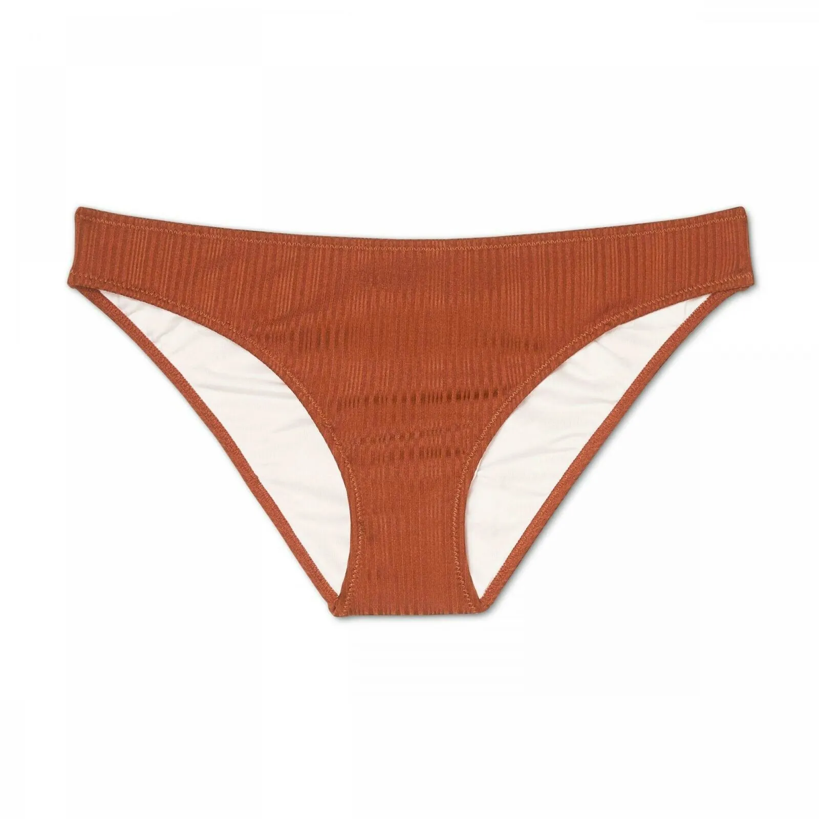 Shade & Shore Women's Beach Hipster Shiny Ribbed Bikini Bottom
