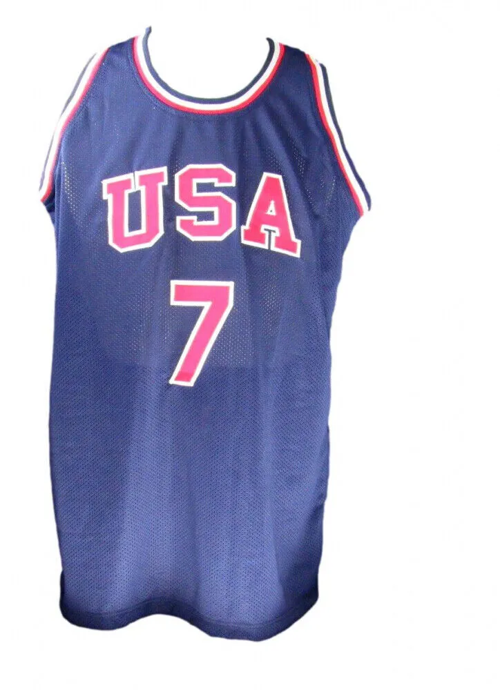Shawn Kemp Signed USA Basketball Custom Jersey (Beckett COA) Seattle Supersonics