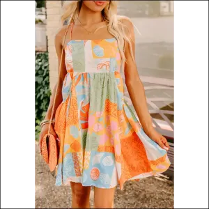 Shell Yeah! Orange Shell Print Dress from Needful Things! 🧡 Backless & Boobtastic!