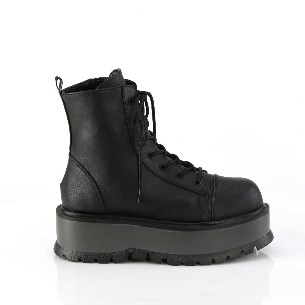 SLACKER-55  Black Vegan Leather