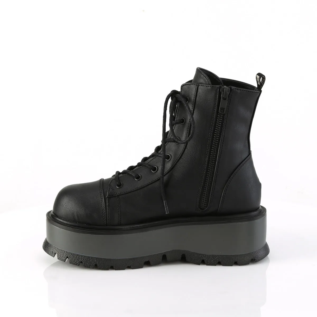 SLACKER-55  Black Vegan Leather