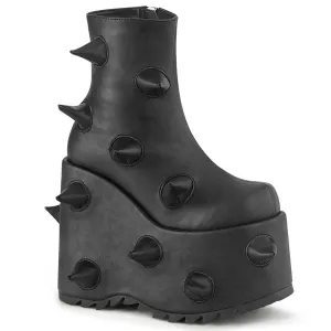 SLAY-77  Black Vegan Leather