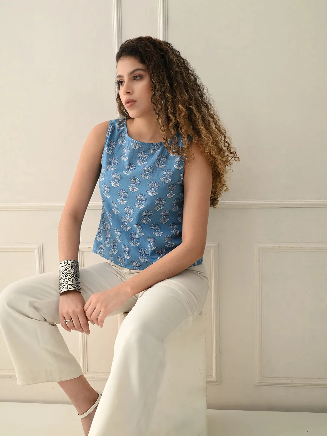 Soft Floral Bloom Top