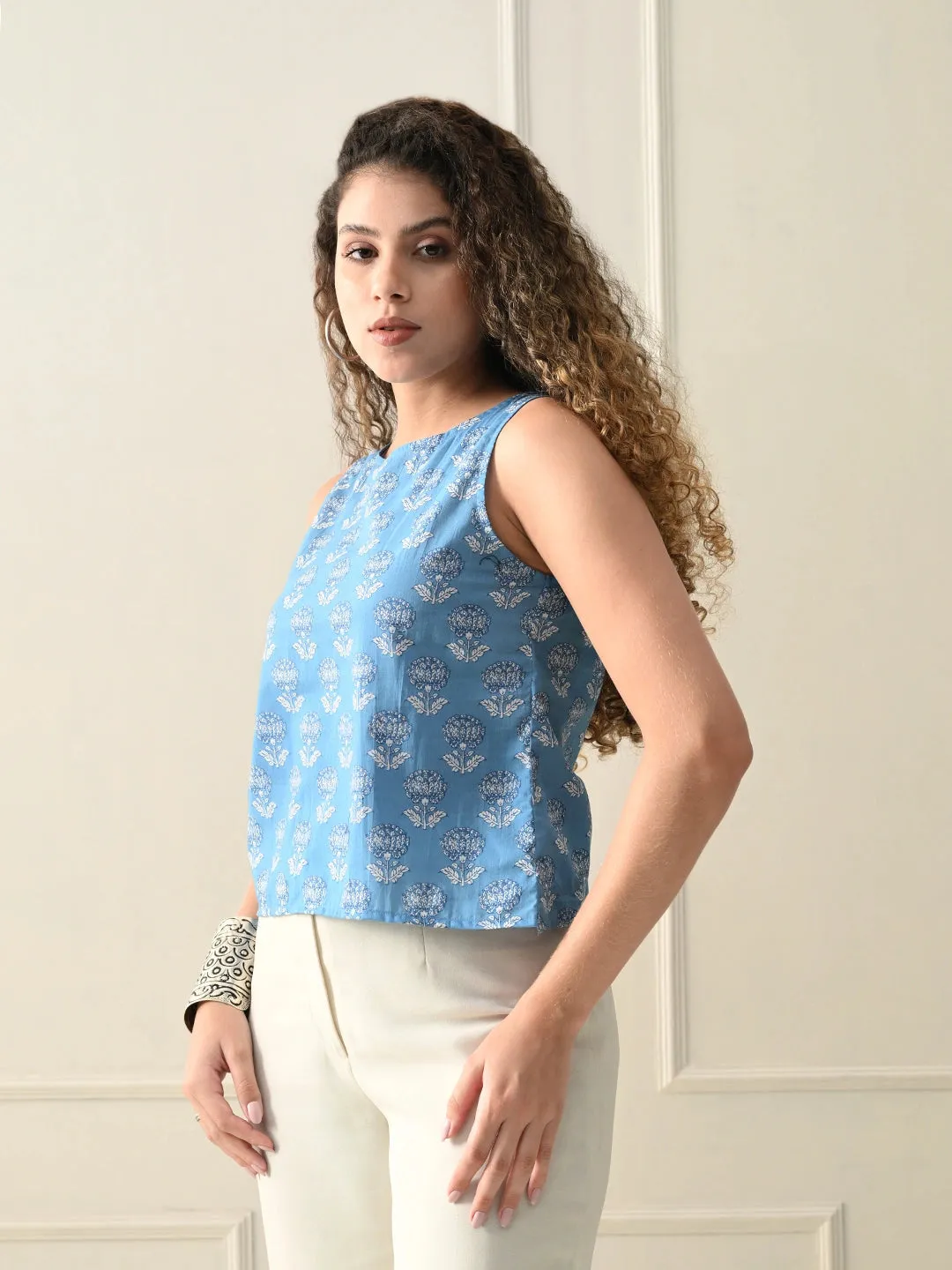 Soft Floral Bloom Top