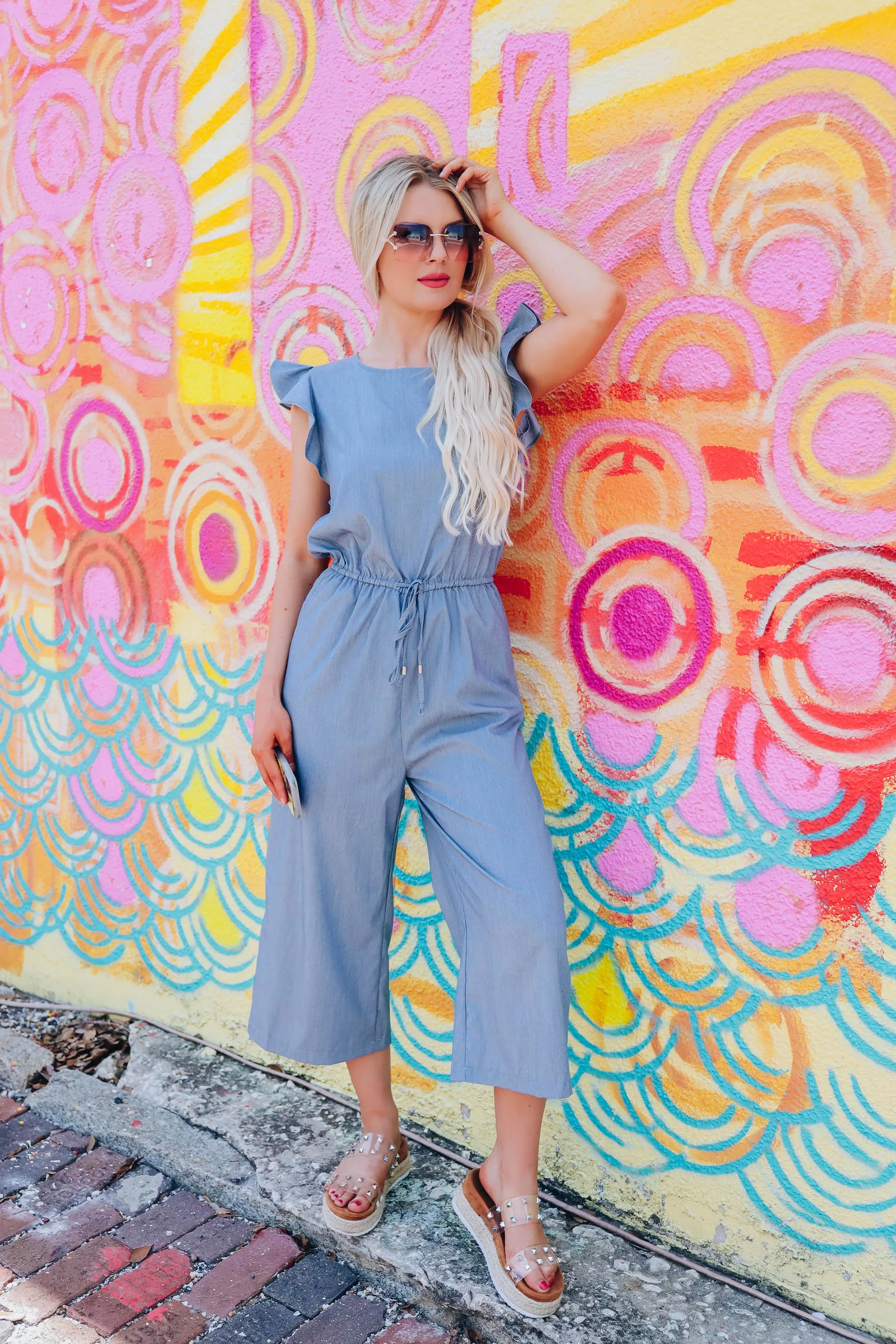 Soho Flutter Sleeve Jumpsuit