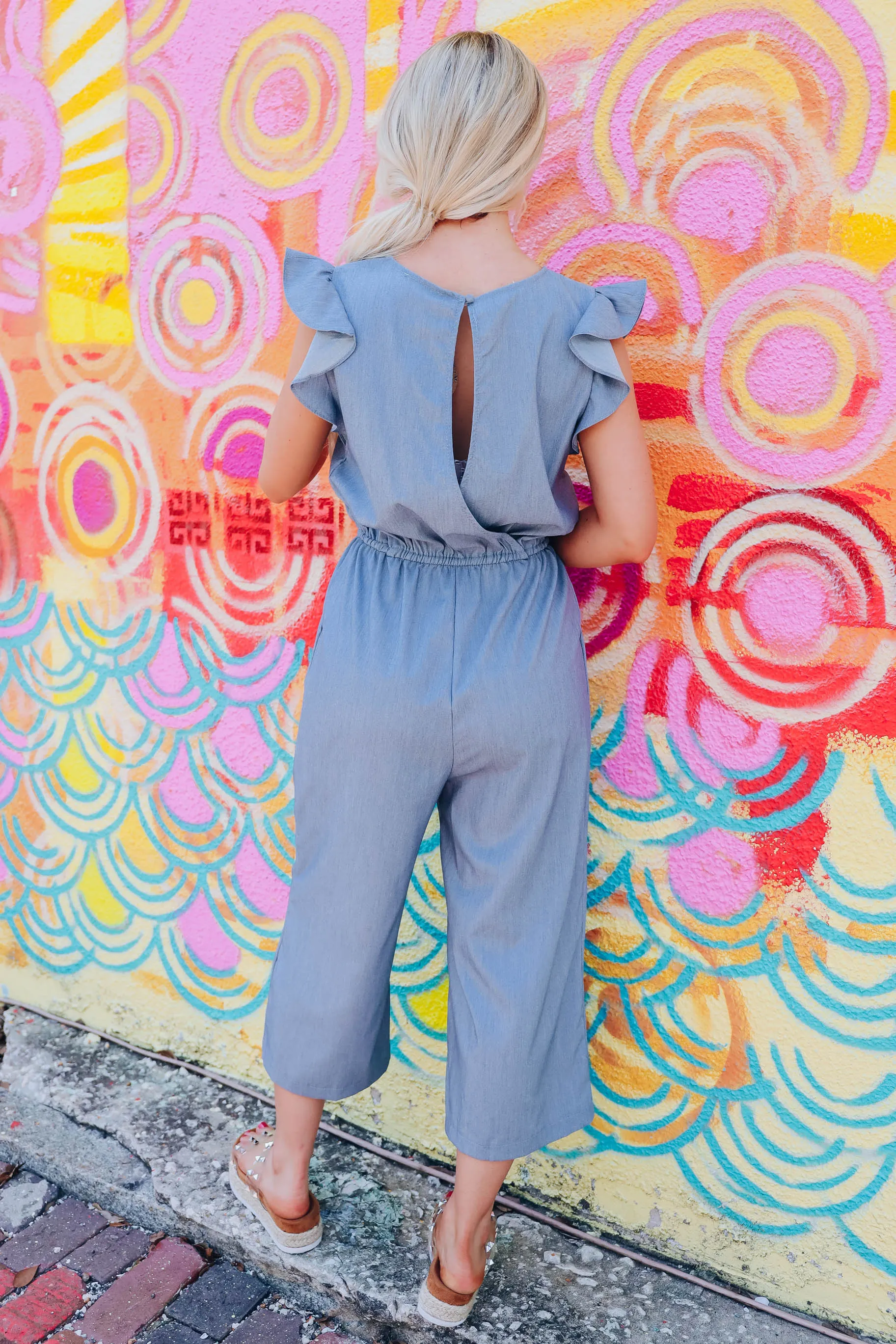 Soho Flutter Sleeve Jumpsuit