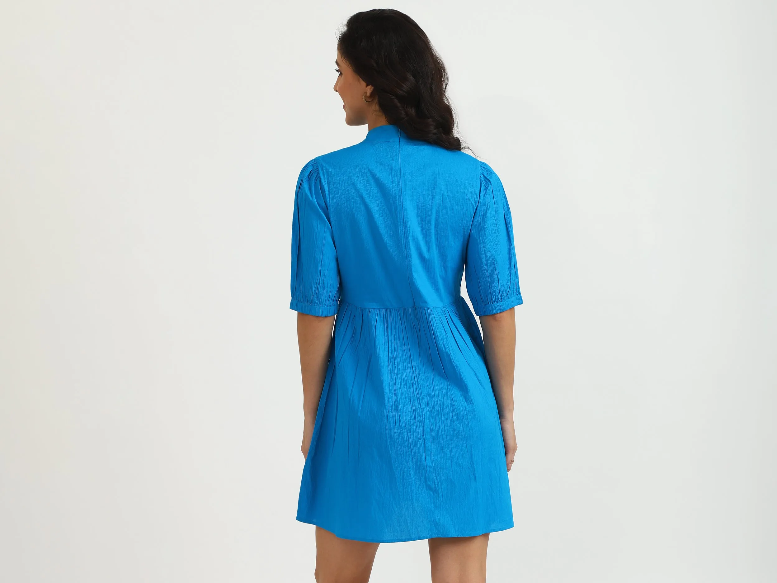 Solid Mini Dress