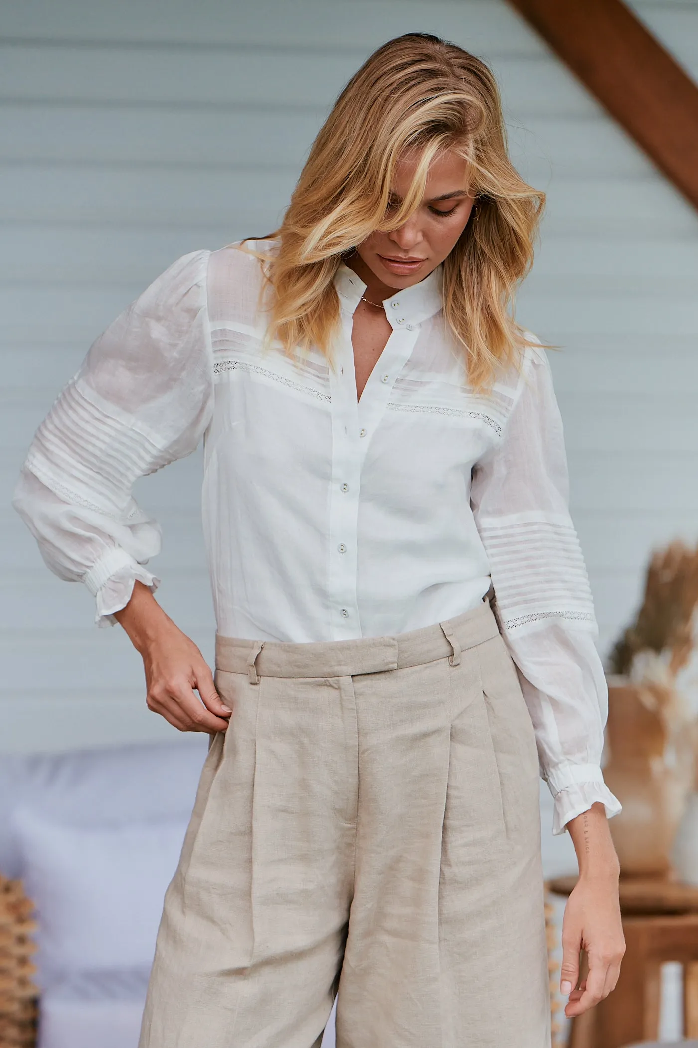 Soul Wanderer Blouse - Unbleached ~ MOS the label