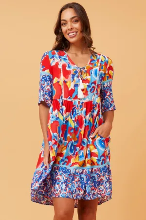 s/s border dress neck tie (d519317)