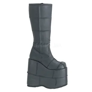 STACK-301  Black Vegan Leather