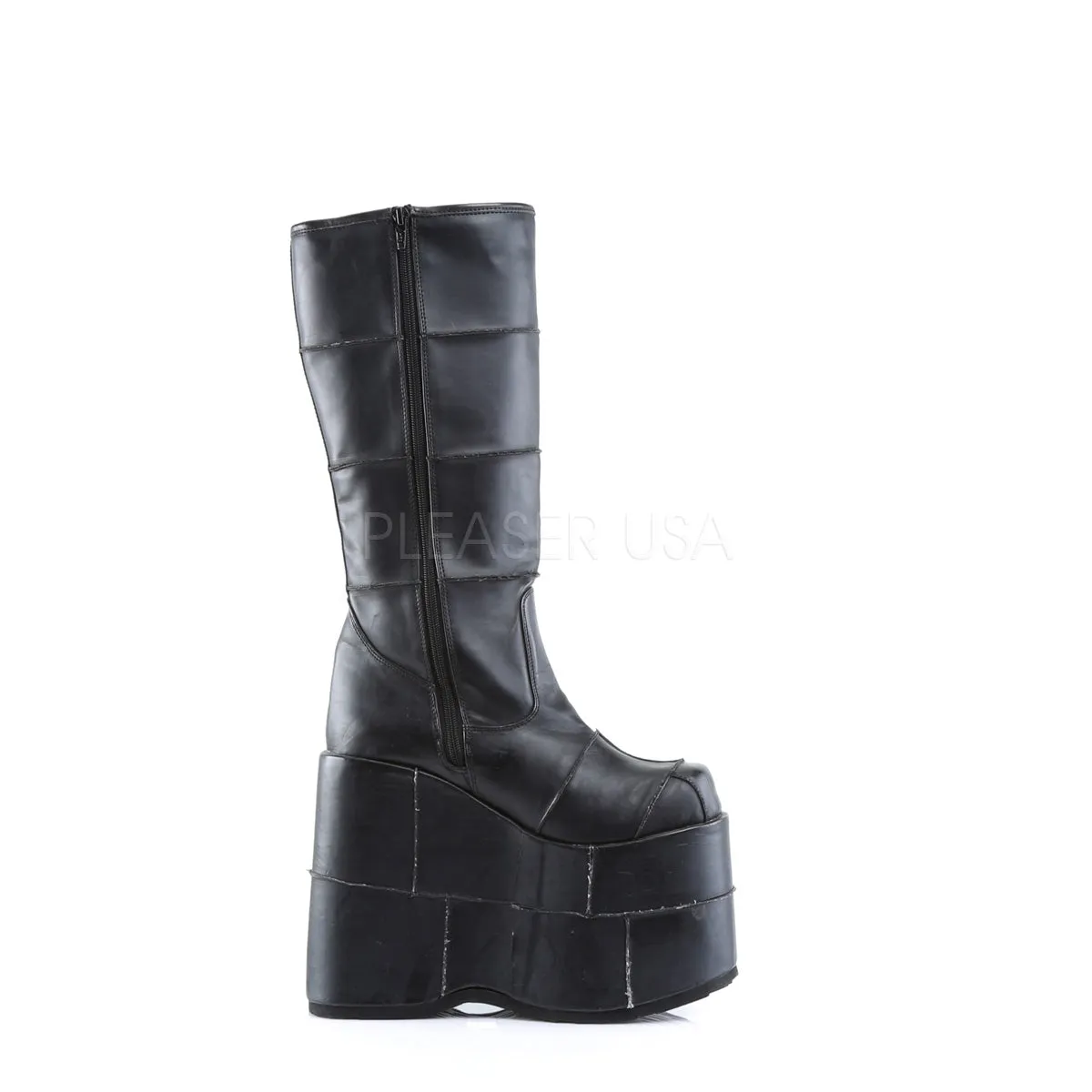 STACK-301  Black Vegan Leather