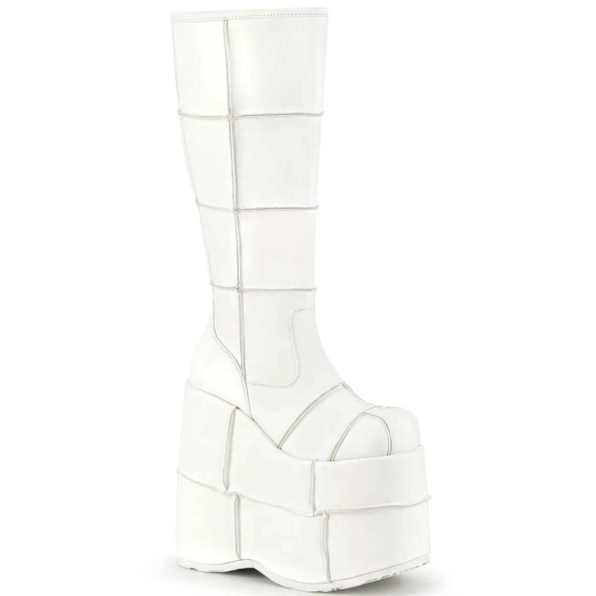 STACK-301  White Vegan Leather