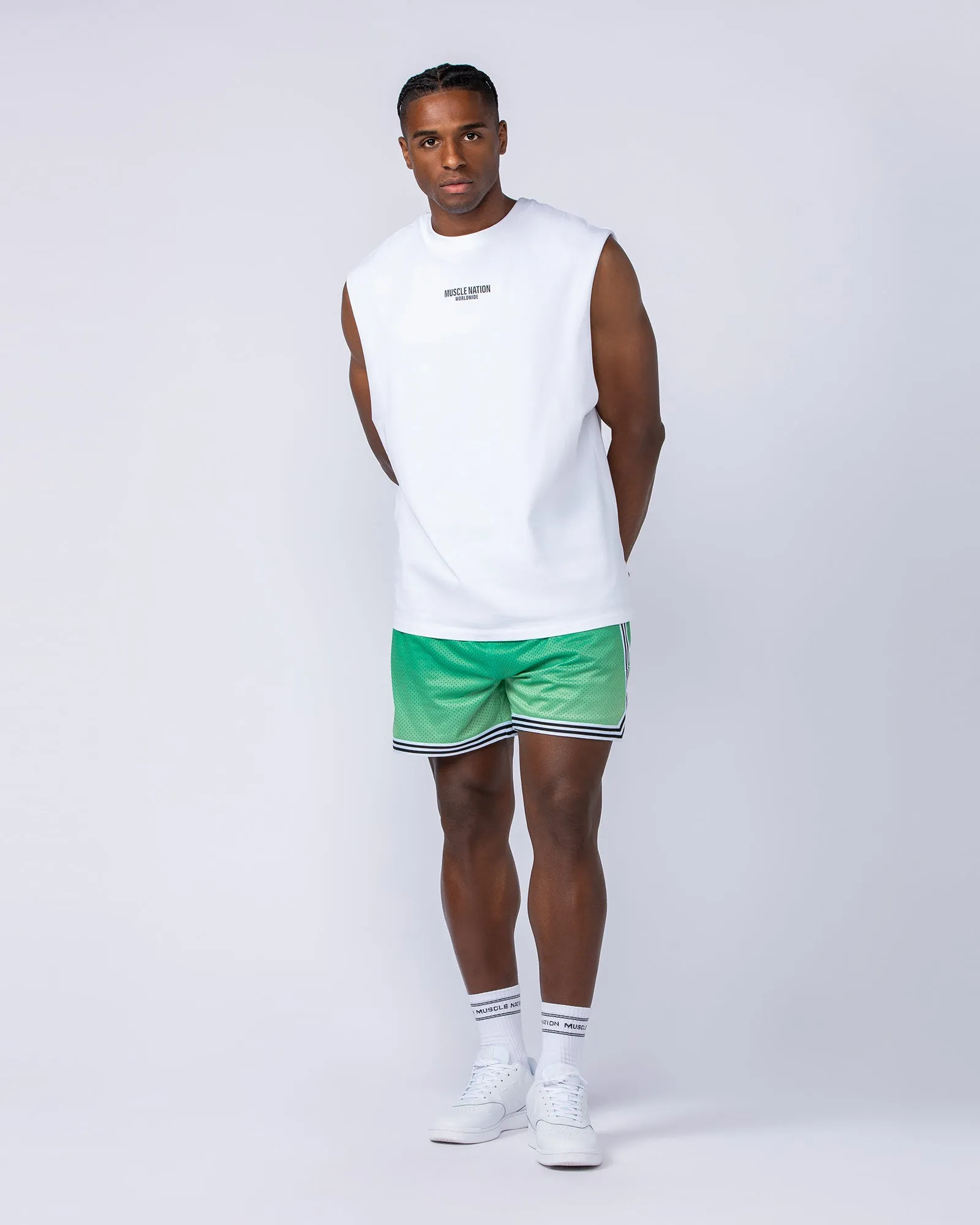 Stadium Basketball 5" Shorts - Clover Ombre Print