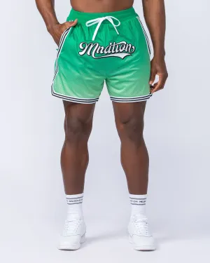 Stadium Basketball 5" Shorts - Clover Ombre Print