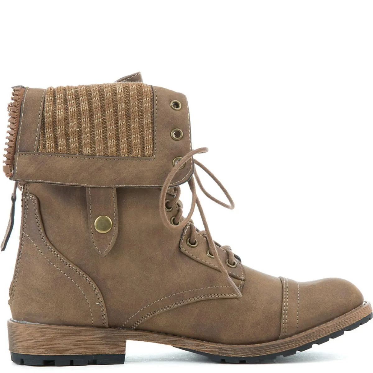 Star-8 Lace-Up Boot Taupe