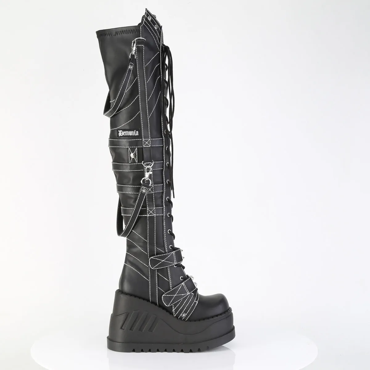 STOMP-310  Black Vegan Leather