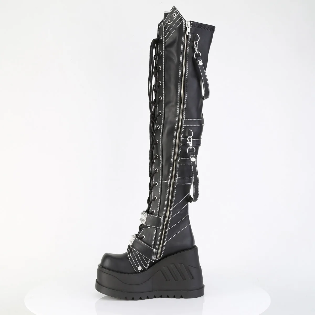 STOMP-310  Black Vegan Leather